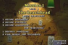 Medal of Honor Infiltrator screenshot 5 for GameBoy Advance